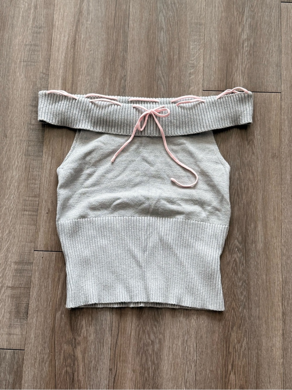 Charlotte Russe Off The Shoulder Sweater Vest